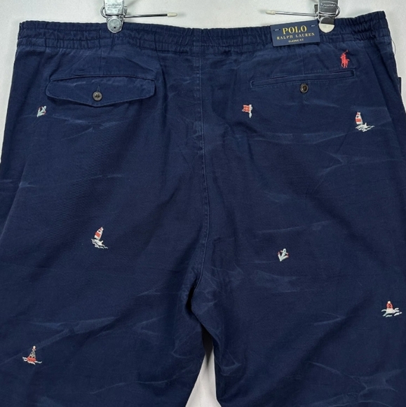 NWT Men's Ralph Lauren Polo Prepster Classic-fit Chinos with Embroidery - Picture 10 of 14